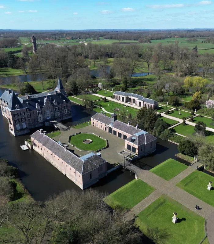Luchtfoto van Delden en omgeving